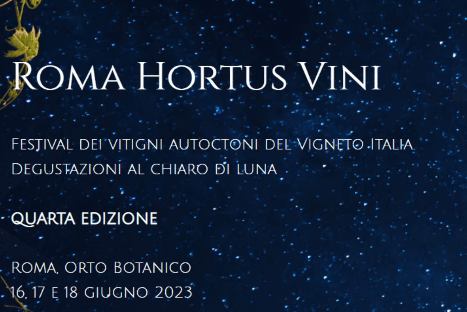 Roma Hortus vini 2023